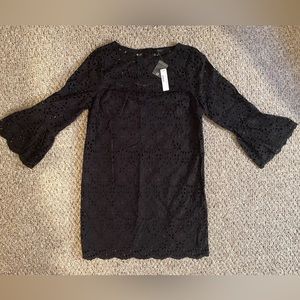 J CREW BELL SLEEVE EYELET DRESS